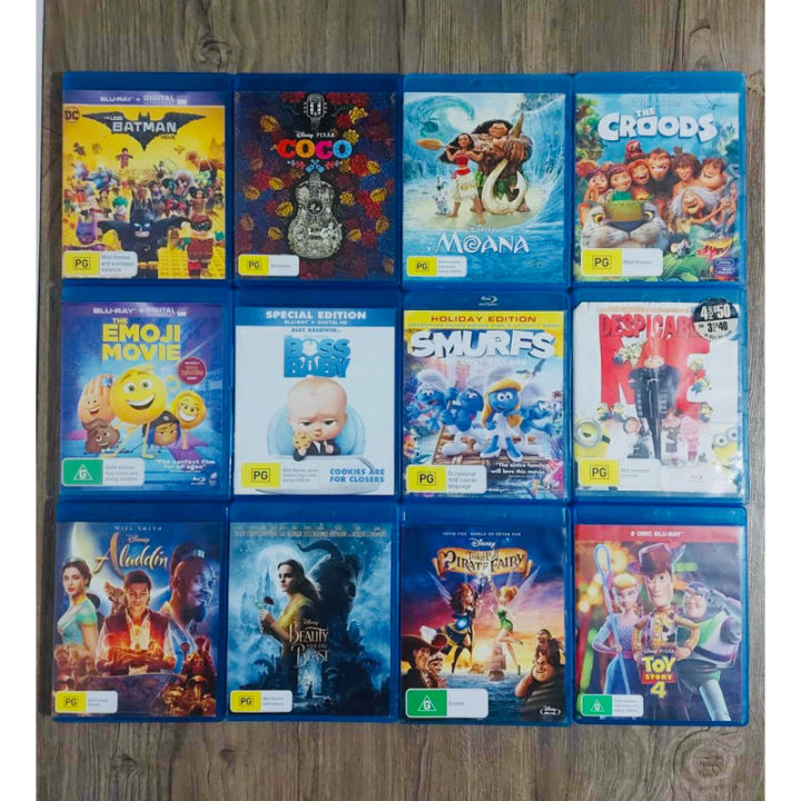 COD Original Disney Assorted Blu-ray Cartoons Movies for Kids | Lazada PH