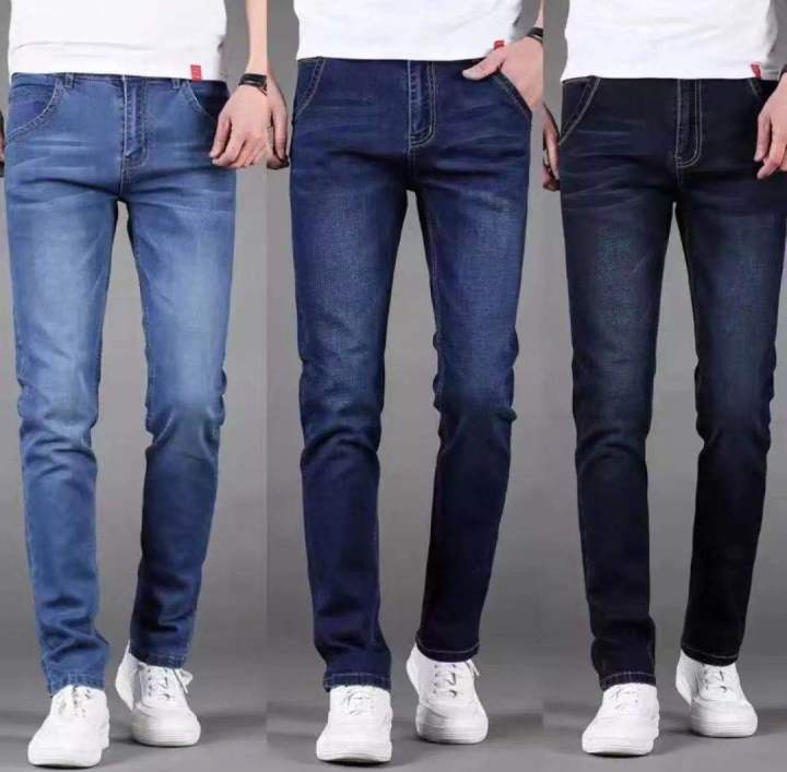 Mens fashion Skinny Pants Denim Elasticity skinny jeans for mens