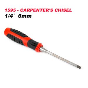 JLD TOOL Heavy Duty Wood Chisel 1/4" - 1-1/2" for Chiseling Hewing Carving Engraving
