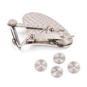 XIJIBAN Hand-hammered Texture Mechanical Gear Train Ruling Pen Dual Mode Interchangeable Roller Wheel Drawing Scriber Professional Dashed Lines Pen for Architects