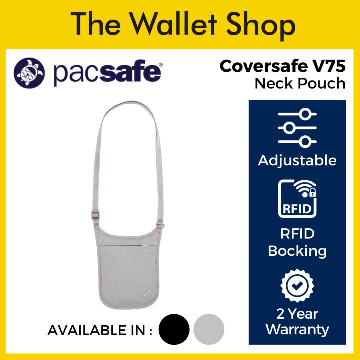 Pacsafe Coversafe V75 RFID Blocking Neck Pouch | Lazada