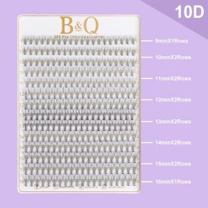 14 Row(280PCS) DIY Eyelash Extension 10/20/30/40D D Curl DIY 8-14mm Mixed Lashes Extension for Women