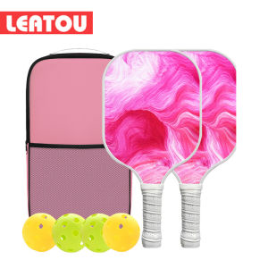 T700 Carbon Fiber Pickleball Paddles Fiberglass Surface Pure Peak Ultra-light Double Racket Glass Fiber Match Training Set