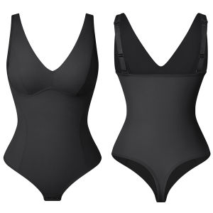 Womens Slim Full Body Shaper With Built-in Bra Shapewear Tummy Control Tops Waist Trainer Corset Bodysuits