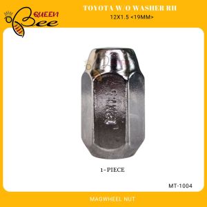 QUEENBEE 1PC/20PCS 12 x 1.5 LUG NUTS TOYOTA MAGWHEEL NUTS 19mm RH CHROME MT-1004