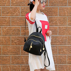 Fantic Nylon Chống Thấm Nước Công Suất Lớn Đa Năng Đơn Giản Thời Trang Giản Dị Cô Gái Ba Lô Phụ Nữ Trường Nhỏ Túi Có Thể Điều Chỉnh Dây Đeo