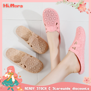 Hi.Mars Nostalgic and Stylish Fashion Slippers Casual Flat Sandals for Women Hollow Out Female Selipar/ Kasut Wanita