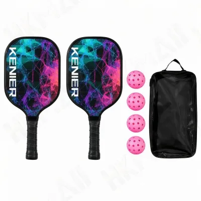 KENIER Pickleball Set ชุดไม้พิกเคิลบอลมาตรฐานสากล โครงสร้างไม้หลายชั้น แข็งแรงทนทาน