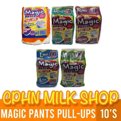 Magic Pants Pull-ups 10s XXXL | XXL | XL | Large | Medium