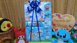 kembarshop-FREE KARTU UCAPAN Kado Lahiran Paket Kado Bayi Newborn Baby Gift Box Wipes plus Setelan Bayi