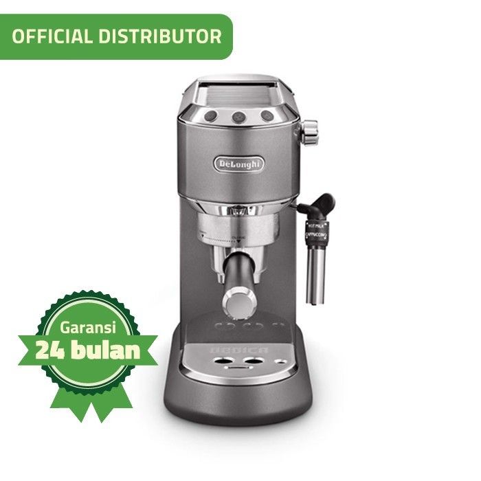 DeLonghi Dedica Metallics Pump Espresso Coffee Machine EC785.GY Grey