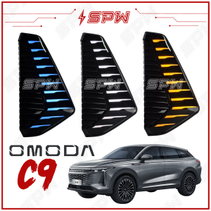 Chery Omoda C9 Front Bumper LED Daylight DRL Foglamp Cover Foglight Spotlight Fog Lamp Light Running Signal Light Lamp