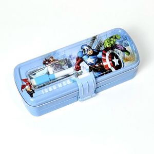 BOS Kotak Pensil Kaleng Set+WB 3 susun/Tempat Pensil/Tin Pencil Case