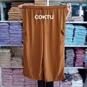 Celana kulot cargo 3XL super jumbo - kulot crinkle cargo tali serut