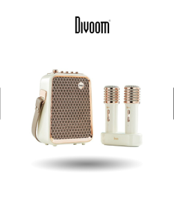 Loa Bluetooth Kèm 2 Míc Karaoke Divoom SongBird-HQ Công Suất 50W Thời Lượng Pin Lên Đến 6 Giờ Có Nhiều Chế Độ Âm Thanh Công Nghệ Bluetooth 5.0 Tiện Lợi Đa Năng Dễ Dàng Vệ Sinh Nhập Đức Bảo Hành 12 Tháng
