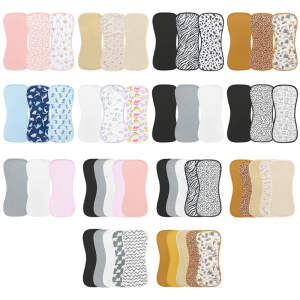 1 Set Baby Drooling Bib Soft and Absorbent Burp Cloth Saliva Towel Cotton Shoulder Pad for Drooling & Teethng