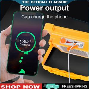 【New Arrival】 ไฟส่องสว่าง LED โซล่า 400W กันน้ำ - โคมไฟตั้งแคมป์ที่เหมาะสำหรับการเดินป่าและการใช้งานฉุกเฉิน - แสงสว่างที่ทนทานและสว่าง