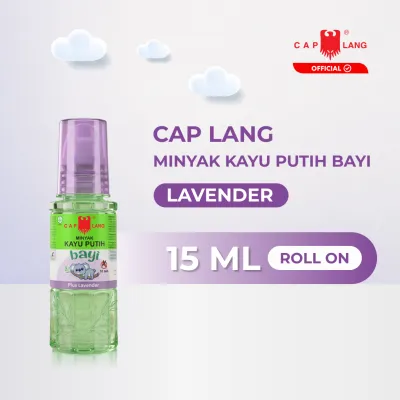 Cap Lang Minyak Kayu Putih Bayi Plus Lavender Roll On 15 ml