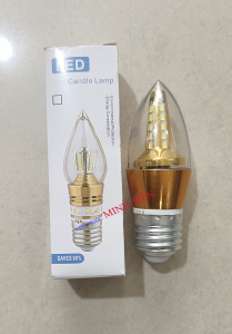 Bóng đèn tháp LED (hình quả nhót) đuôi xoáy E27 màu  trằng vàng
