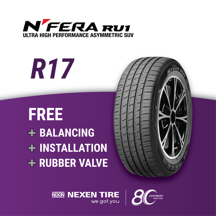 T1854[送料無料]NEXEN NFERA RU1 225/65R17 Nexen Tire N'FERA RU1 225/65/17 | Made in Korea | Lazada Malaysia
