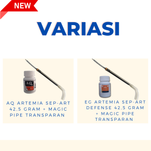 PAKET ARTEMIA SEP-ART DEFENSE TECHNOLOGY 425 G & MAGICPIPE TRANSPARAN