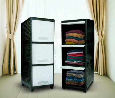 Lemari Plastik Galaxy Elliq Kyoto Susun 2 Lemari PIntu Sliding Furniture