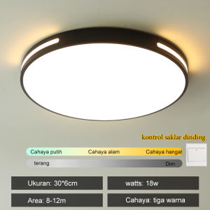 【Garansi 10 tahun】 lampu led plafon rumah Minimalis Ceiling Bisa Sinar 3 Warna Led 72W Bentuk Persegi Untuk Ruang Tamu Dan Kamar Tidur