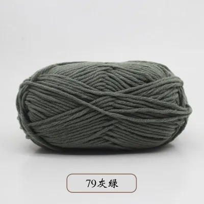 92Color 5ply 50g Milk Cotton Knitting Crochet Yarn High Quality For DIY Doll Making Accessories