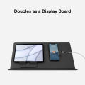 MOFT Multifunctional Desk Mat Water-resistant PU Leather, Multi-angle Laptop Stand, Tablet Stand, Phone Stand, Desktop Organizer, Adjustable Display Board. 