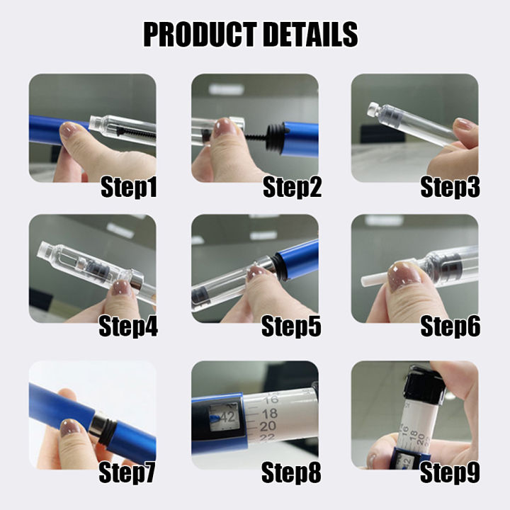 【Glaze Beauty】 1 Set Pen Tattoo Pen Kit Cartridges 3ml Empty Cassette ...