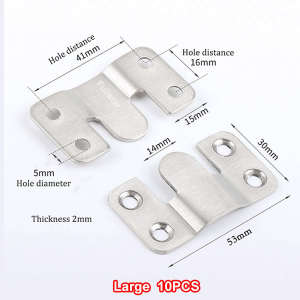Z Clip Flush Mount Photo Frame Hook Interlock Bracket Hanging Wall Picture