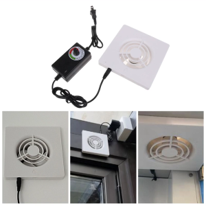 Inline Intake Fan 75mm Ventilation Intake Boosters Fan Filter Duct Kit 4W Intake Fan Blower Adjustable Speed Power