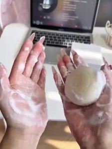 Hàng Sẵn SKT Xà phòng tơ tằm Niacinamide trị mụn sâu và loại bỏ mụn đầu đen làm sạch mặt và cơ thể tắm tinh dầu xà phòng rửa mặt thủ công. QWHG