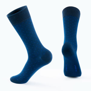 Tất Vớ Giày Tây Prime Cao Cấp UPPER YOU Mercerized Cotton Họa Tiết Màu Xanh Royal Blue Mềm Mại Thấm Hút - PMM4002