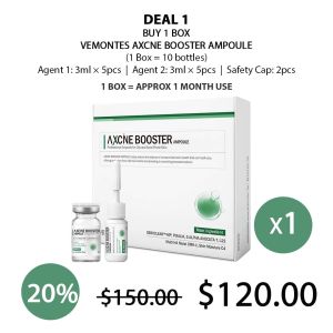 (VEMONTES OFFICIAL STORE) Axcne Booster Ampoule (1 Box = 3ml x 10 Bottles) - COCOMO