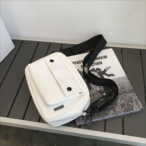 Fashion Large Capacity Single Shoulder Shopping Handbag Fashion Cute Bags PU leather mens waterproof bag Silng bag zipper design