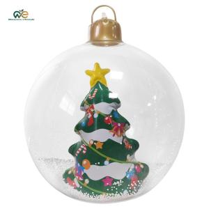 Christmas Luminous Inflatable Decorative Ball W/ Lights Giant Inflatable Ball Ornaments Large PVC Decorated Ball Ornaments for Outdoor Garden Decor [Winnereco Lifestyle]