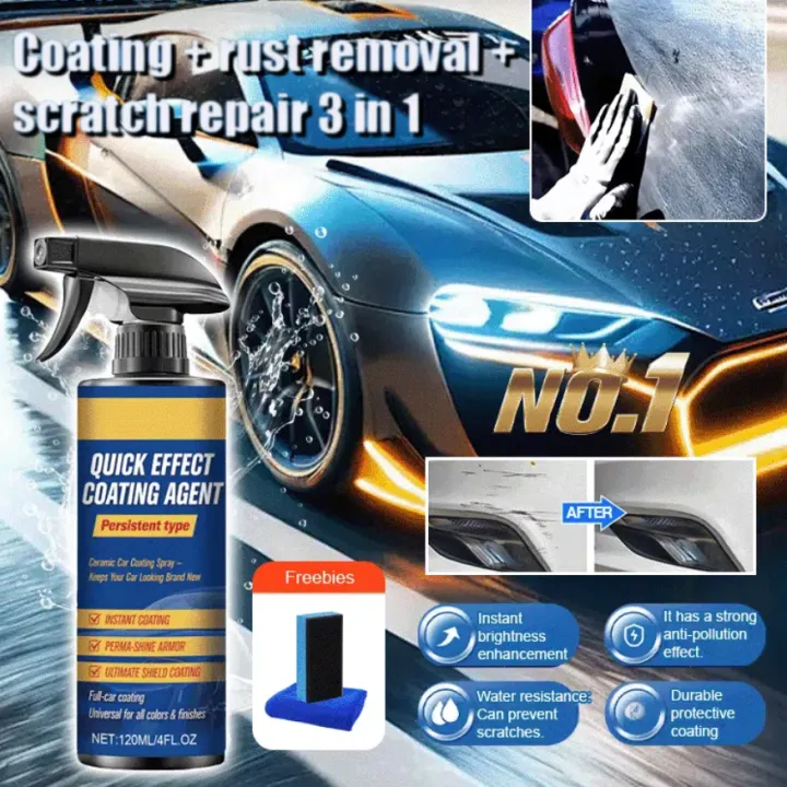 Automotive Ceramic Coating Nano Plating Agent Waterproof Car Wax Spray ...