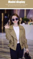 GiiMall Short jacket female trench coat Spring fried street trench coat female. 