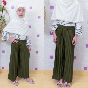 {KULOT} Kulot Plisket Anak-anak Kulot muslim Celana panjang Celana kulot panjang Terbaru Termurah Terlaris