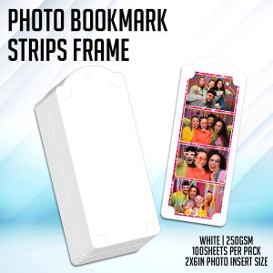 FMP Photo Insert Bookmark Strips 2x6inches 250gsm/300gsm 100sheets