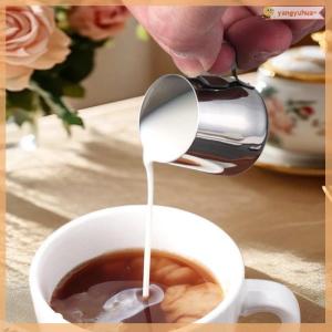 yangyuhua 304 thép không gỉ Mini bình sữa chỉ hoa Jar bền sữa nhỏ JIGGER cà phê công cụ cup Pitcher sữa cà phê bọt Jug
