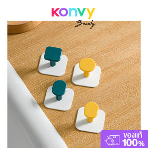 NaChuan Creative Hook 4pcs #Yellow & Green ตะขอแขวนรูปทรงเรขาคณิต