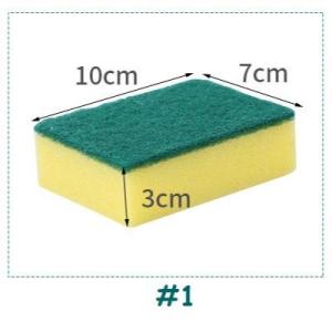 Non-Scratch Scrub Sponge - Household Dish Washing Sponges - Kitchen Cleaning Sponge Pads - For Dishes Pots Pans Cleaning