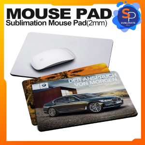 Printable Sublimation Mouse Pad | Plain White Square Rubber Pad 2mm 3mm 5mm | For DIY Custom Gaming Design