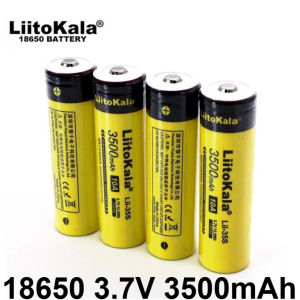 /LiitoKala 18650 Battery 3500mAh pointed with flat 10A High-Capacity 3.7V Rechargeable Li-ion Battery for Power Tools &