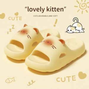 Cute Cat Slippers For Female College Students New Summer Model For Dormitory And Apartment Non-Slip Cute Soft-Soled Slippers