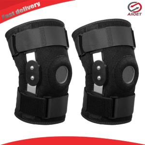 【Alloet】 Knee Support with Side Stabilisers - Shock Absorbing Sleeves for Comfort in Sports and Daily Life