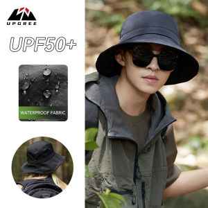 UPGREE Sun Cap Fisherman Hat Sun-proof Hat Casual Sun Hats Portable Fisherman Cap Large Brim Cap Sun Protection Cap UV Protection Hats for Summer Outdoor Travel
