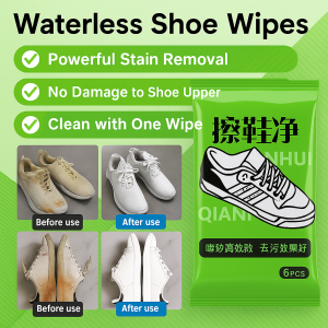 Water-Free Shoe Cleaning Wipes Stain Remover For Sneakers Leather Canvas Natural And Environmentally Friendly Deep No Water No Brush Needed